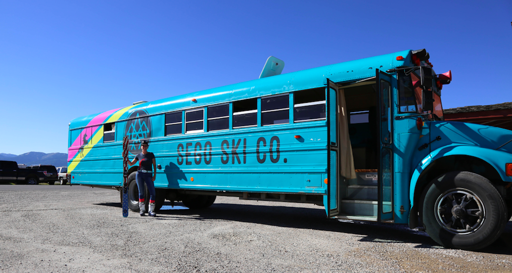 A photo the Sego Ski bus.