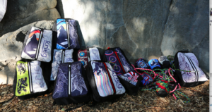 Kreig climbing bags.