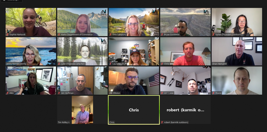 A screenshot of the first Tested Talks meeting.