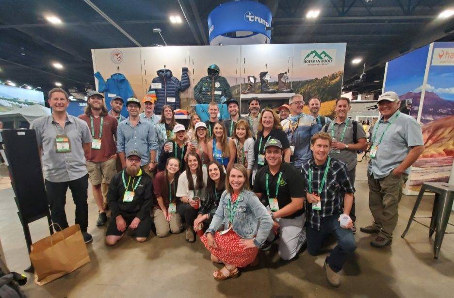 A photo with all the companies that attended Outdoor Retailer.