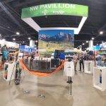 A wide angle shot of the Outdoor Retailer Booth