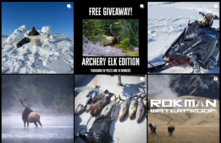 Screenshot of ROKMAN's Instagram feed